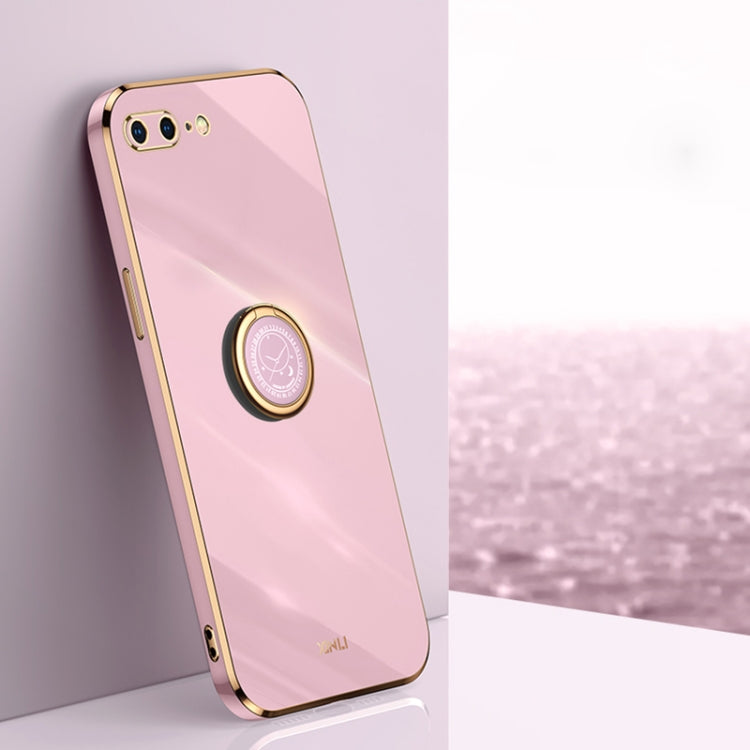 XINLI Straight Edge 6D Galvanisierte TPU-Telefonhülle mit Ringhalter, für iPhone 6 / 6s, für iPhone 6 Plus / 6s Plus, für iPhone 8 Plus / 7 Plus, für iPhone SE 2022 / SE 2020/8/7 XINLI Straight Edge 6D Galvanisierte TPU-Telefonhülle mit Ringhalter, für iPhone 6 / 6s, für iPhone 6 Plus / 6s Plus, für iPhone 8 Plus / 7 Plus, für iPhone SE 2022 / SE 2020/8/7