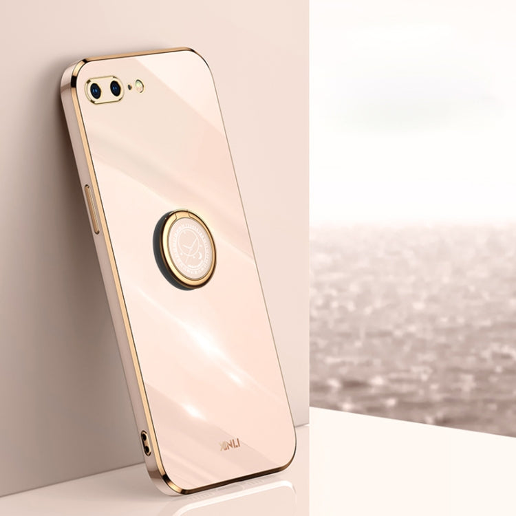 XINLI Straight Edge 6D Galvanisierte TPU-Telefonhülle mit Ringhalter, für iPhone 6 / 6s, für iPhone 6 Plus / 6s Plus, für iPhone 8 Plus / 7 Plus, für iPhone SE 2022 / SE 2020/8/7 XINLI Straight Edge 6D Galvanisierte TPU-Telefonhülle mit Ringhalter, für iPhone 6 / 6s, für iPhone 6 Plus / 6s Plus, für iPhone 8 Plus / 7 Plus, für iPhone SE 2022 / SE 2020/8/7