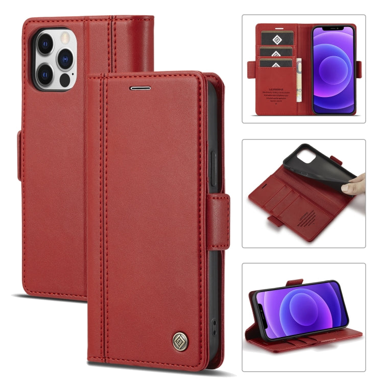 LC.IMEEKE Magnetic Buckle PU + TPU Horizontal Flip Leather Case with Holder & Card Slots & Wallet, For iPhone 12 / 12 Pro, For iPhone 12 mini LC.IMEEKE Magnetic Buckle PU + TPU Horizontal Flip Leather Case with Holder & Card Slots & Wallet, For iPhone 12 / 12 Pro, For iPhone 12 mini