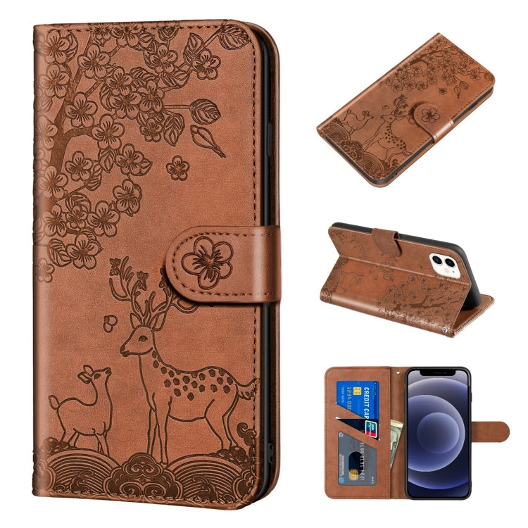 Sika Deer Embossing Pattern Horizontal Flip PU Leather Case with Holder & Card Slot & Wallet & Photo Frame, For iPhone 12 mini, For iPhone 12 Pro Max, For iPhone 13, For iPhone 13 mini Sika Deer Embossing Pattern Horizontal Flip PU Leather Case with Holder & Card Slot & Wallet & Photo Frame, For iPhone 12 mini, For iPhone 12 Pro Max, For iPhone 13, For iPhone 13 mini