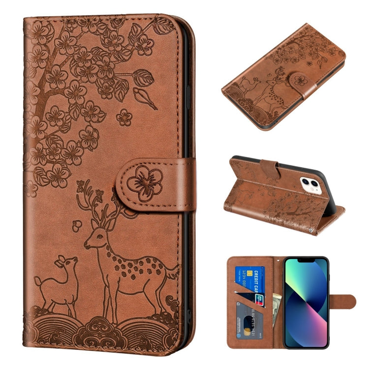 Sika Deer Embossing Pattern Horizontal Flip PU Leather Case with Holder & Card Slot & Wallet & Photo Frame, For iPhone 12 mini, For iPhone 12 Pro Max, For iPhone 13, For iPhone 13 mini Sika Deer Embossing Pattern Horizontal Flip PU Leather Case with Holder & Card Slot & Wallet & Photo Frame, For iPhone 12 mini, For iPhone 12 Pro Max, For iPhone 13, For iPhone 13 mini