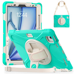 Funda protectora de silicona y PC con soporte y correa para el hombro, para iPad Air 11 2024 / Air 5 10.9 2022 / Air 4 10.9 2020 / Pro 11 2022 /2021 / 2018 / 2020