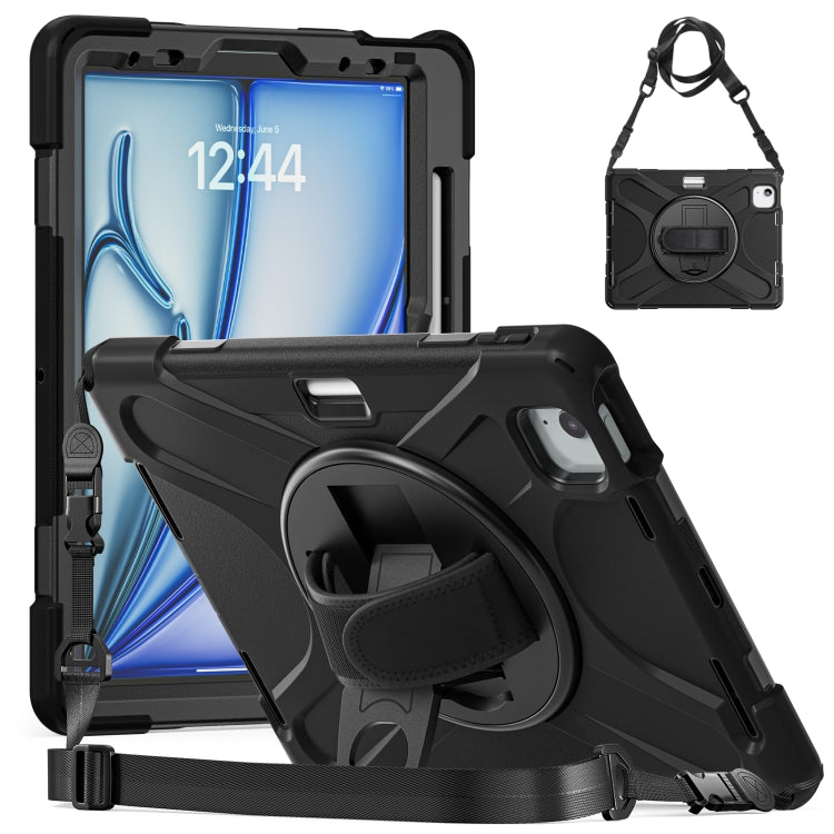 Funda protectora de silicona y PC con soporte y correa para el hombro, para iPad Air 11 2024 / Air 5 10.9 2022 / Air 4 10.9 2020 / Pro 11 2022 /2021 / 2018 / 2020 Funda protectora de silicona y PC con soporte y correa para el hombro, para iPad Air 11 2024 / Air 5 10.9 2022 / Air 4 10.9 2020 / Pro 11 2022 /2021 / 2018 / 2020