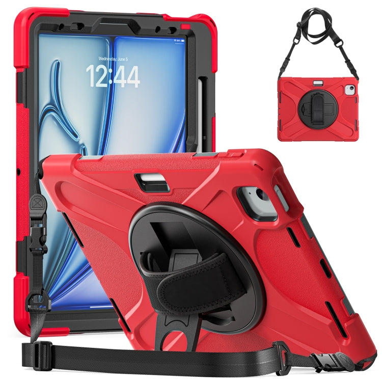 Funda protectora de silicona y PC con soporte y correa para el hombro, para iPad Air 11 2024 / Air 5 10.9 2022 / Air 4 10.9 2020 / Pro 11 2022 /2021 / 2018 / 2020 Funda protectora de silicona y PC con soporte y correa para el hombro, para iPad Air 11 2024 / Air 5 10.9 2022 / Air 4 10.9 2020 / Pro 11 2022 /2021 / 2018 / 2020