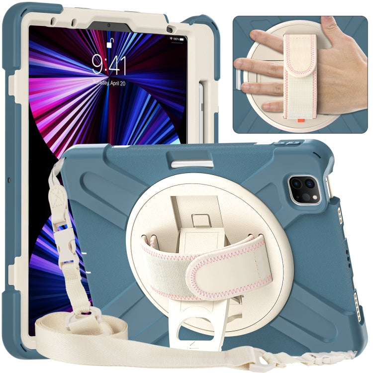 Funda protectora de silicona y PC con soporte y correa para el hombro, para iPad Air 11 2024 / Air 5 10.9 2022 / Air 4 10.9 2020 / Pro 11 2022 /2021 / 2018 / 2020 Funda protectora de silicona y PC con soporte y correa para el hombro, para iPad Air 11 2024 / Air 5 10.9 2022 / Air 4 10.9 2020 / Pro 11 2022 /2021 / 2018 / 2020