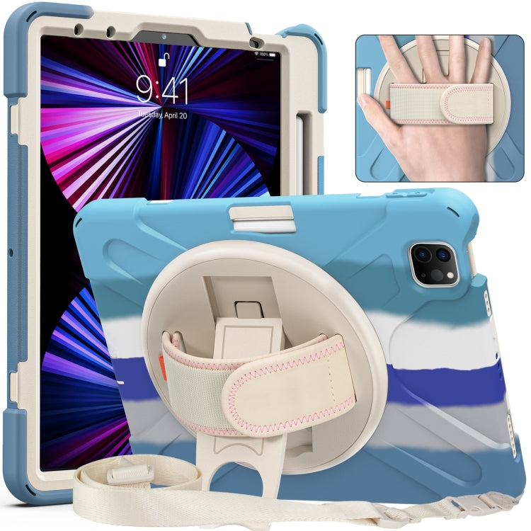 Funda protectora de silicona y PC con soporte y correa para el hombro, para iPad Air 11 2024 / Air 5 10.9 2022 / Air 4 10.9 2020 / Pro 11 2022 /2021 / 2018 / 2020 Funda protectora de silicona y PC con soporte y correa para el hombro, para iPad Air 11 2024 / Air 5 10.9 2022 / Air 4 10.9 2020 / Pro 11 2022 /2021 / 2018 / 2020