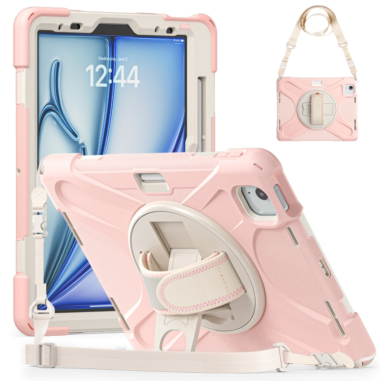 Funda protectora de silicona y PC con soporte y correa para el hombro, para iPad Air 11 2024 / Air 5 10.9 2022 / Air 4 10.9 2020 / Pro 11 2022 /2021 / 2018 / 2020 Funda protectora de silicona y PC con soporte y correa para el hombro, para iPad Air 11 2024 / Air 5 10.9 2022 / Air 4 10.9 2020 / Pro 11 2022 /2021 / 2018 / 2020