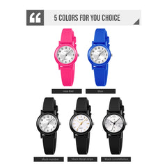 SKMEI 1659 Thin PU Leather Strap Small Dial Quartz Watch for Ladies