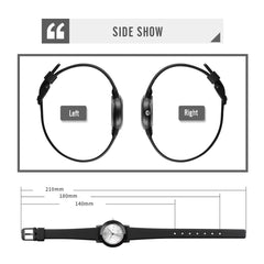 SKMEI 1659 Thin PU Leather Strap Small Dial Quartz Watch for Ladies