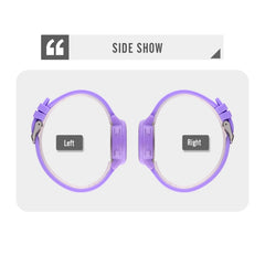 SKMEI 1721 Triplicate Round Dial LED Digital Display Luminous Silicone Strap Electronic Watch