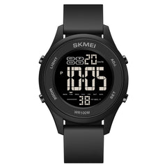 SKMEI 1758 Multifunctional LED Digital Display Luminous Silicone Strap Electronic Watch
