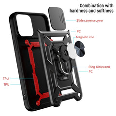 Funda protectora de TPU + PC con diseño de cubierta de cámara deslizante, para iPhone 13 mini, para iPhone 13, para iPhone 13 Pro, para iPhone 13 Pro Max