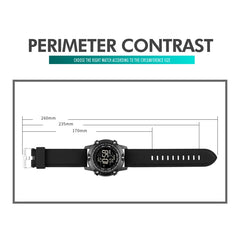 SKMEI 1762 Triplicate Round LED Dual Time Digital Display Waterproof Luminous Electronic Watch