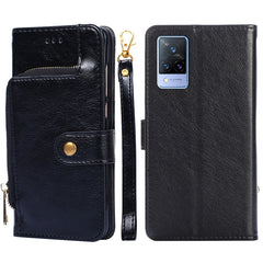 Zipper Bag PU + TPU Horizontal Flip Leather Case with Holder & Card Slot & Wallet & Lanyard, For vivo V21 5G / 4G, For vivo V21e 4G / Y73 2021, For vivo X60 Pro, For vivo Y51 2020 4G, For vivo Y52s 5G, For vivo Y72 5G / iQOO Z3