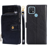 Zipper Bag PU + TPU Horizontal Flip Leather Case with Holder & Card Slot & Wallet & Lanyard