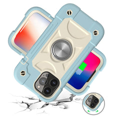 Funda protectora de silicona + PC a prueba de golpes con soporte de doble anillo, para iPhone 13 mini, para iPhone 13, para iPhone 13 Pro