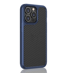 Funda de TPU + PC a prueba de golpes con textura de fibra de carbono Pioneer para iPhone 13 mini, iPhone 13, iPhone 13 Pro, iPhone 13 Pro Max
