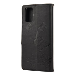 Horizontale Klapphülle aus Leder mit geprägtem Blumen- und Schmetterlingsmuster im Vintage-Stil, mit Kartenfach, Halter, Geldbörse und Trageband, für Samsung Galaxy A03s 164 mm, für iPhone 13 mini, für iPhone 13, für iPhone 13 Pro