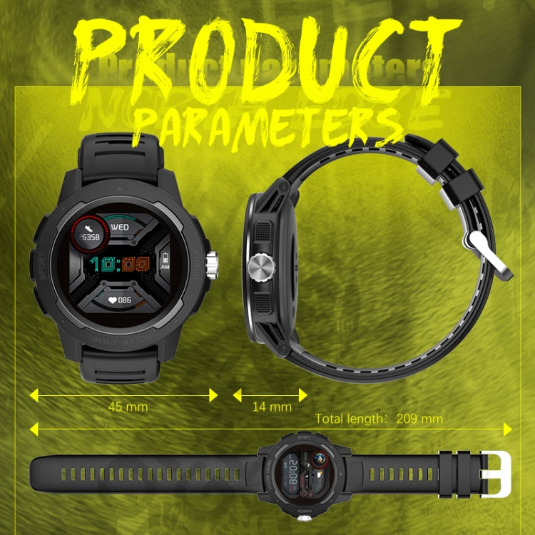 NORTH EDGE Mars 2 1.4 inch Full Touch Screen Outdoor Sports Bluetooth Smart Watch, Support Heart Rate / Sleep / Blood Pressure / Blood Oxygen Monitoring & Remote Control Camera & 7 Sports Modes NORTH EDGE Mars 2 1.4 inch Full Touch Screen Outdoor Sports Bluetooth Smart Watch, Support Heart Rate / Sleep / Blood Pressure / Blood Oxygen Monitoring & Remote Control Camera & 7 Sports Modes