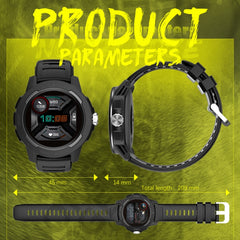 NORTH EDGE Mars 2 1.4 inch Full Touch Screen Outdoor Sports Bluetooth Smart Watch, Support Heart Rate / Sleep / Blood Pressure / Blood Oxygen Monitoring & Remote Control Camera & 7 Sports Modes