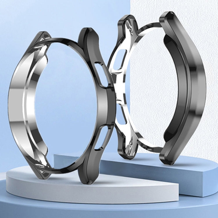 Electroplating Hollow Half-pack TPU Protective Case, For Samsung Galaxy Watch4 Classic 42mm, For Samsung Galaxy Watch4 Classic 46mm Electroplating Hollow Half-pack TPU Protective Case, For Samsung Galaxy Watch4 Classic 42mm, For Samsung Galaxy Watch4 Classic 46mm