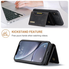 DG.MING M2 Series 3-Fold Multi Card Bag + Magnetic Back Cover Shockproof Case with Wallet & Holder Function, For iPhone X, For iPhone XS, For iPhone XS Max