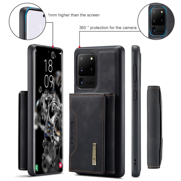 DG.MING M2 Series 3-Fold Multi Card Bag Back Cover Shockproof Case with Wallet & Holder Function, For Samsung Galaxy S20 Ultra, For Samsung Galaxy S20+ DG.MING M2 Series 3-Fold Multi Card Bag Back Cover Shockproof Case with Wallet & Holder Function, For Samsung Galaxy S20 Ultra, For Samsung Galaxy S20+