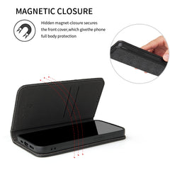 Fierre Shann Magnetische Horizontal-Flip-Hülle aus echtem Leder mit Krokodilstruktur, Halterung und Kartenfach, für iPhone 13 mini, für iPhone 13, für iPhone 13 Pro, für iPhone 13 Pro Max