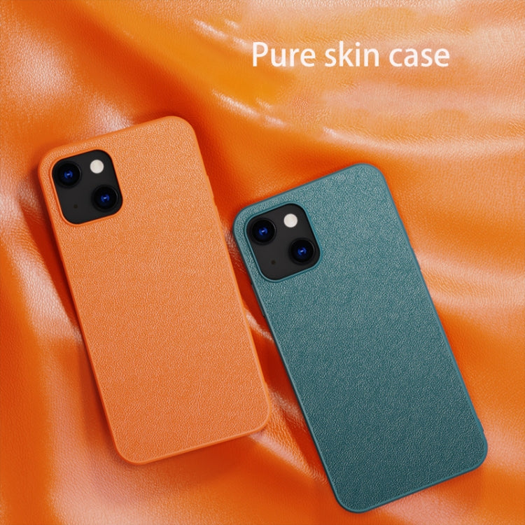 Pure Skin Leather Back Cover Shockproof Case, For iPhone 13 mini, For iPhone 13, For iPhone 13 Pro, For iPhone 13 Pro Max Pure Skin Leather Back Cover Shockproof Case, For iPhone 13 mini, For iPhone 13, For iPhone 13 Pro, For iPhone 13 Pro Max