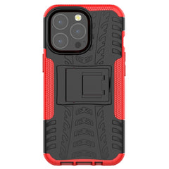 Tire Texture Shockproof TPU+PC Protective Case with Holder, For iPhone 13 mini, For iPhone 13, For iPhone 13 Pro