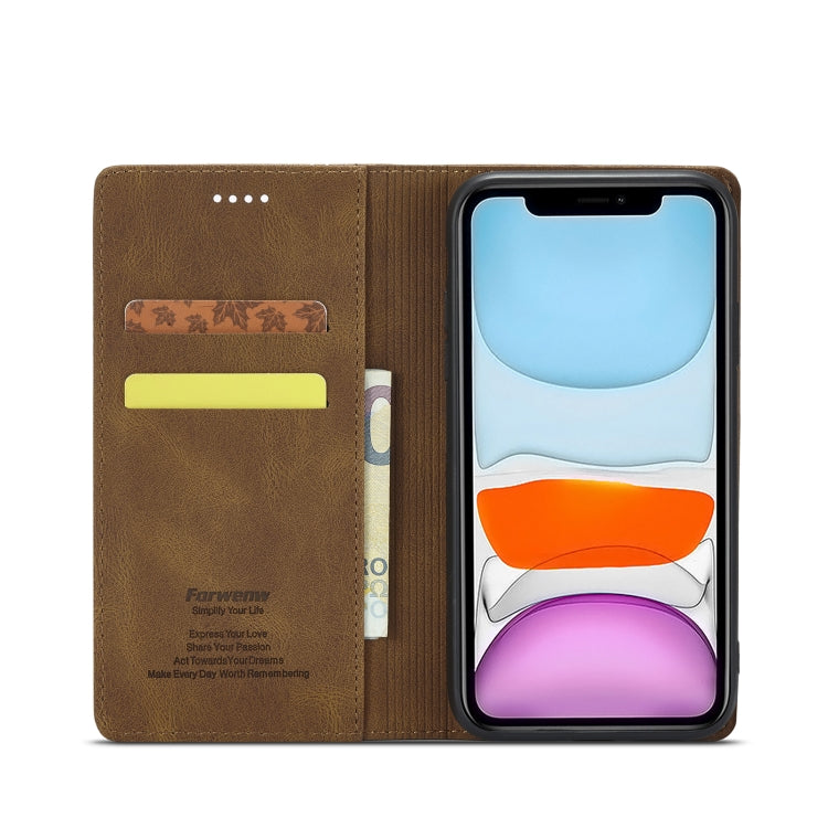 Forwenw F2 Series Magnetic Horizontal Flip Leather Case with Holder & Card Slots & Wallet Forwenw F2 Series Magnetic Horizontal Flip Leather Case with Holder & Card Slots & Wallet