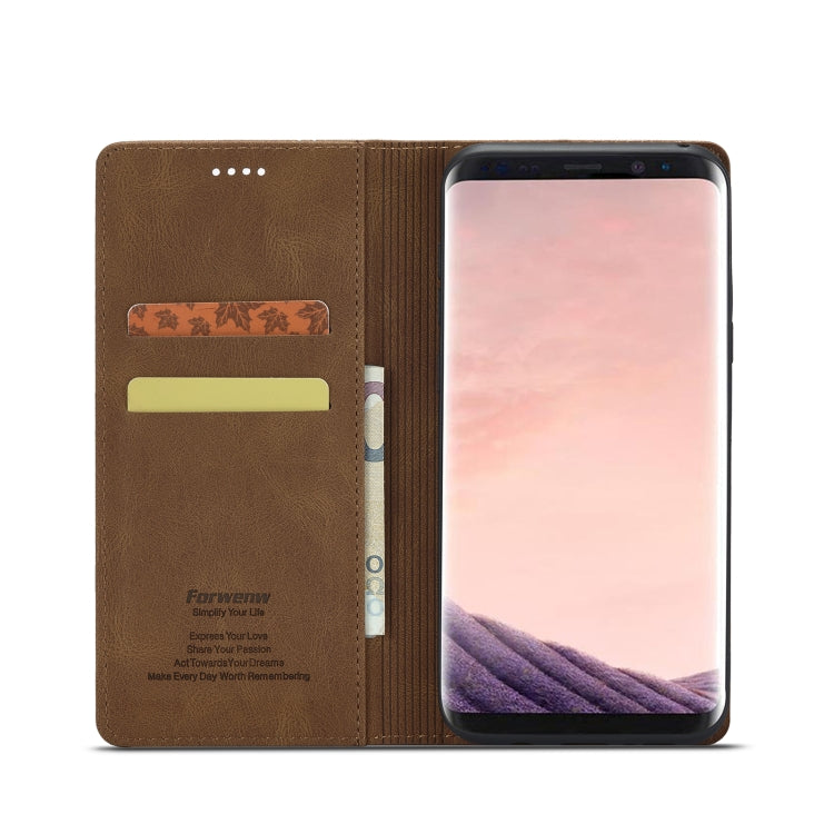 Forwenw F2 Series Magnetic Horizontal Flip Leather Case with Holder & Card Slots & Wallet, For Samsung Galaxy S8, For Samsung Galaxy S9, For Samsung Galaxy S9+, For Samsung Galaxy A52 5G, For Samsung Galaxy Note20 Ultra, For Samsung Galaxy S8+ Forwenw F2 Series Magnetic Horizontal Flip Leather Case with Holder & Card Slots & Wallet, For Samsung Galaxy S8, For Samsung Galaxy S9, For Samsung Galaxy S9+, For Samsung Galaxy A52 5G, For Samsung Galaxy Note20 Ultra, For Samsung Galaxy S8+
