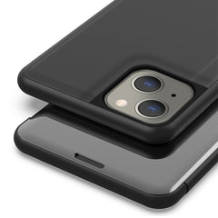 Verspiegelte horizontale Flip-Lederhülle mit Halterung, für iPhone 13 mini, für iPhone 13, für iPhone 13 Pro, für iPhone 13 Pro Max