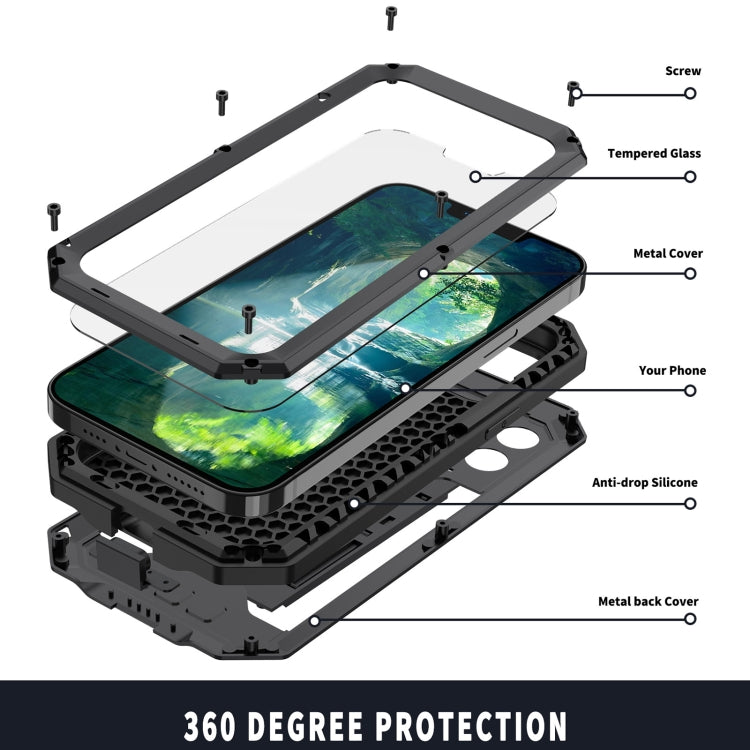 R-JUST Sliding Camera Shockproof Waterproof Dust-proof Metal + Silicone Protective Case with Holder, For iPhone 13 mini, For iPhone 13, For iPhone 13 Pro, For iPhone 13 Pro Max R-JUST Sliding Camera Shockproof Waterproof Dust-proof Metal + Silicone Protective Case with Holder, For iPhone 13 mini, For iPhone 13, For iPhone 13 Pro, For iPhone 13 Pro Max