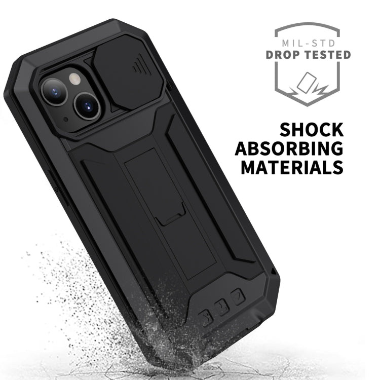 R-JUST Sliding Camera Shockproof Waterproof Dust-proof Metal + Silicone Protective Case with Holder, For iPhone 13 mini, For iPhone 13, For iPhone 13 Pro, For iPhone 13 Pro Max R-JUST Sliding Camera Shockproof Waterproof Dust-proof Metal + Silicone Protective Case with Holder, For iPhone 13 mini, For iPhone 13, For iPhone 13 Pro, For iPhone 13 Pro Max