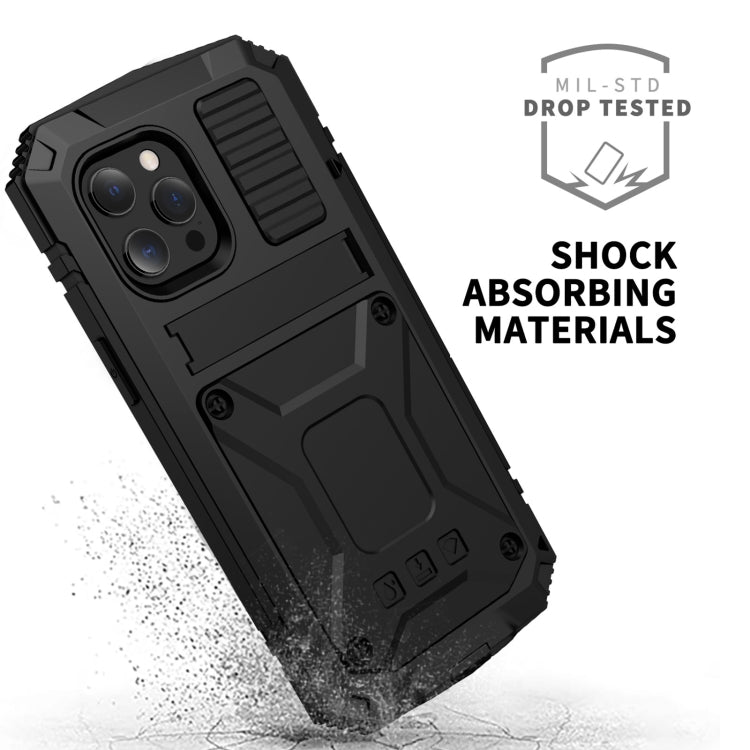 R-JUST Stoßfeste, wasserdichte, staubdichte Schutzhülle aus Metall und Silikon mit Halterung, für iPhone 13 mini, für iPhone 13, für iPhone 13 Pro, für iPhone 13 Pro Max R-JUST Stoßfeste, wasserdichte, staubdichte Schutzhülle aus Metall und Silikon mit Halterung, für iPhone 13 mini, für iPhone 13, für iPhone 13 Pro, für iPhone 13 Pro Max