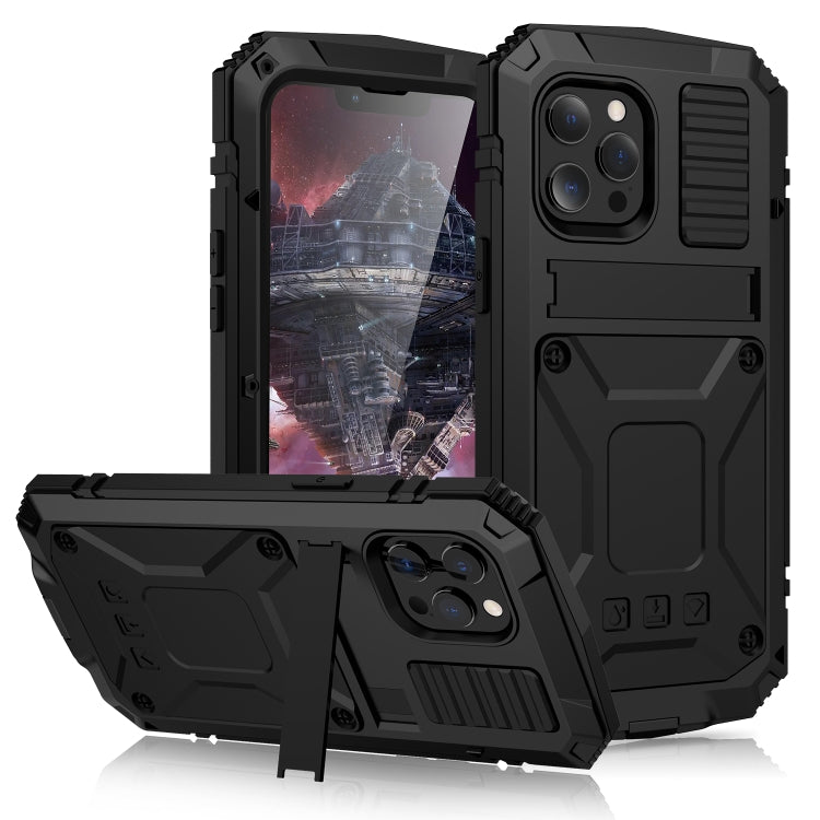 R-JUST Stoßfeste, wasserdichte, staubdichte Schutzhülle aus Metall und Silikon mit Halterung, für iPhone 13 mini, für iPhone 13, für iPhone 13 Pro, für iPhone 13 Pro Max R-JUST Stoßfeste, wasserdichte, staubdichte Schutzhülle aus Metall und Silikon mit Halterung, für iPhone 13 mini, für iPhone 13, für iPhone 13 Pro, für iPhone 13 Pro Max