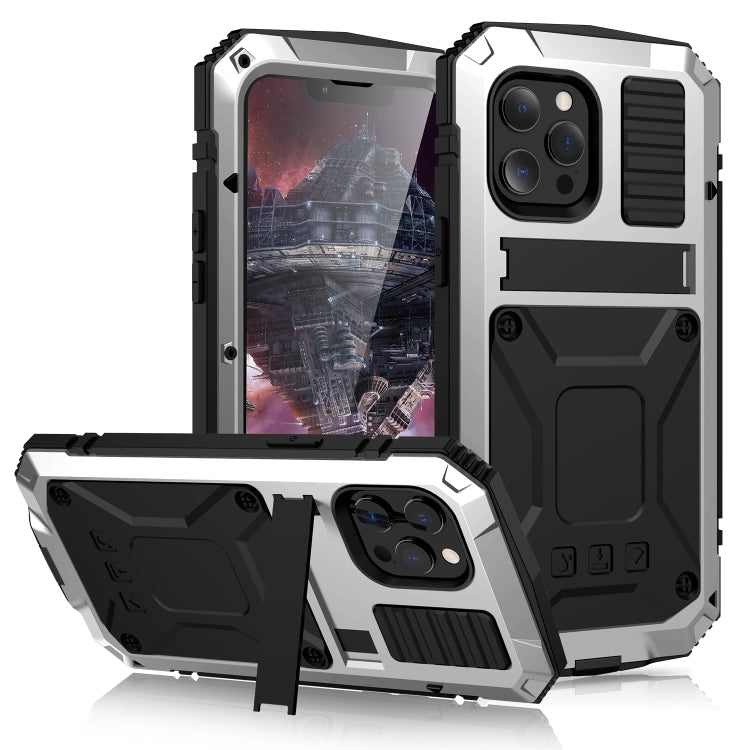 R-JUST Stoßfeste, wasserdichte, staubdichte Schutzhülle aus Metall und Silikon mit Halterung, für iPhone 13 mini, für iPhone 13, für iPhone 13 Pro, für iPhone 13 Pro Max R-JUST Stoßfeste, wasserdichte, staubdichte Schutzhülle aus Metall und Silikon mit Halterung, für iPhone 13 mini, für iPhone 13, für iPhone 13 Pro, für iPhone 13 Pro Max