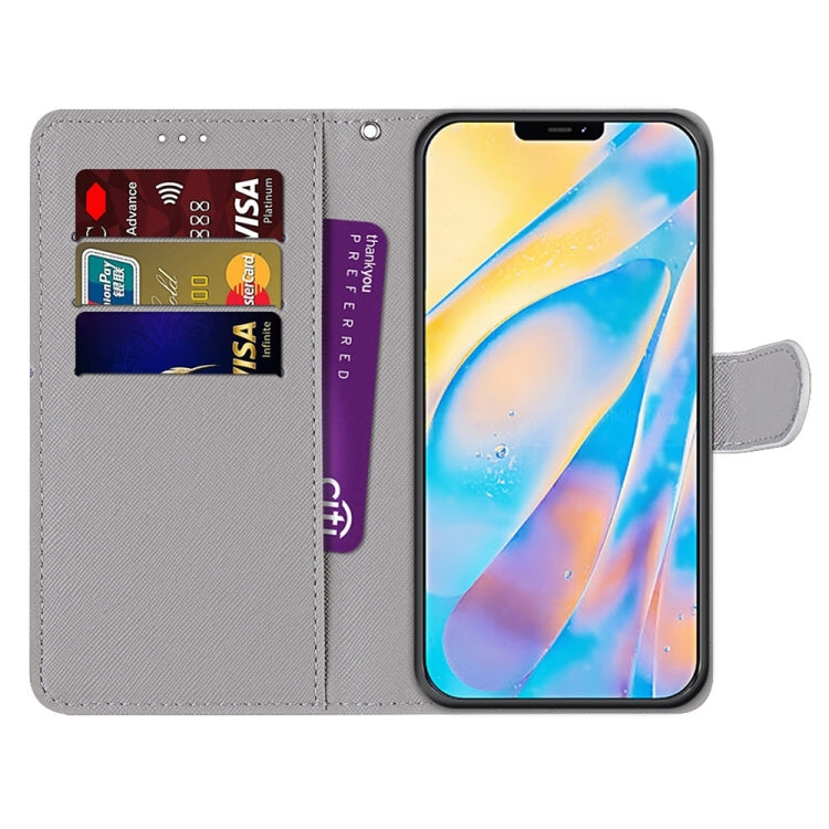 Coloured Drawing Cross Texture Horizontal Flip PU Leather Case with Holder & Card Slots & Wallet & Lanyard, For iPhone 13 Pro Max Coloured Drawing Cross Texture Horizontal Flip PU Leather Case with Holder & Card Slots & Wallet & Lanyard, For iPhone 13 Pro Max
