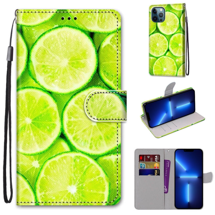 Coloured Drawing Cross Texture Horizontal Flip PU Leather Case with Holder & Card Slots & Wallet & Lanyard, For iPhone 13 Pro Max Coloured Drawing Cross Texture Horizontal Flip PU Leather Case with Holder & Card Slots & Wallet & Lanyard, For iPhone 13 Pro Max