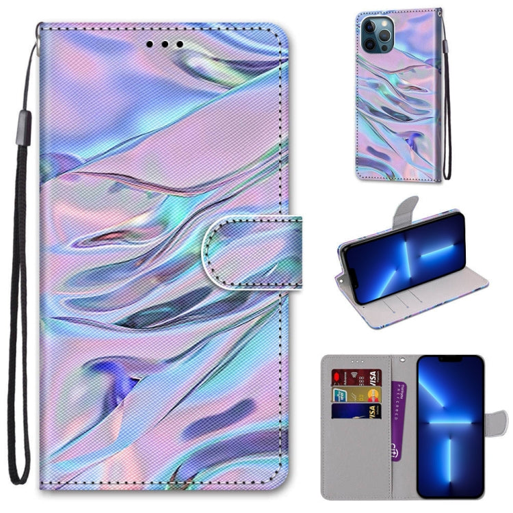Coloured Drawing Cross Texture Horizontal Flip PU Leather Case with Holder & Card Slots & Wallet & Lanyard, For iPhone 13 Pro Max Coloured Drawing Cross Texture Horizontal Flip PU Leather Case with Holder & Card Slots & Wallet & Lanyard, For iPhone 13 Pro Max