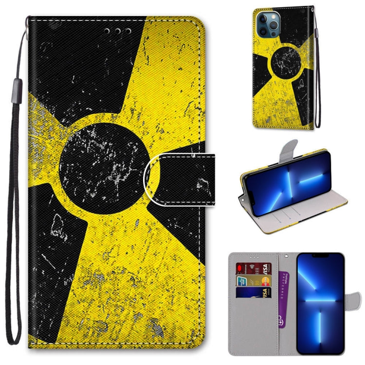 Coloured Drawing Cross Texture Horizontal Flip PU Leather Case with Holder & Card Slots & Wallet & Lanyard, For iPhone 13 Pro Max Coloured Drawing Cross Texture Horizontal Flip PU Leather Case with Holder & Card Slots & Wallet & Lanyard, For iPhone 13 Pro Max