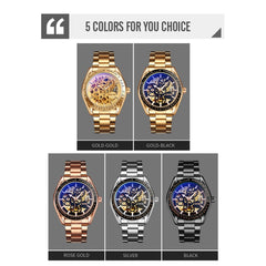 SKMEI 9194 Men Mechanical Gear Dial Automatic Mechanical Watch