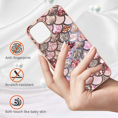 Electroplating Pattern IMD TPU Shockproof Case, For iPhone 13 mini, For iPhone 13, For iPhone 13 Pro, For iPhone 13 Pro Max