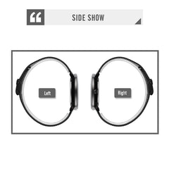 SKMEI 9218 Men Horizontal Striped Arabic Numeral Dial Mesh Belt Quartz Watch