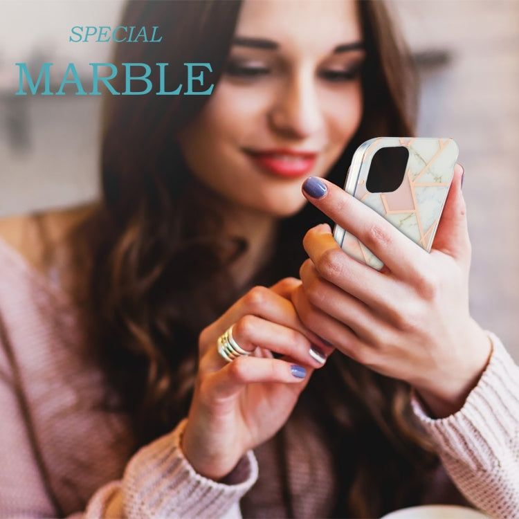 Electroplating Splicing Marble Flower Pattern Dual-side IMD TPU Shockproof Case, For iPhone 13 mini, For iPhone 13, For iPhone 13 Pro, For iPhone 13 Pro Max Electroplating Splicing Marble Flower Pattern Dual-side IMD TPU Shockproof Case, For iPhone 13 mini, For iPhone 13, For iPhone 13 Pro, For iPhone 13 Pro Max