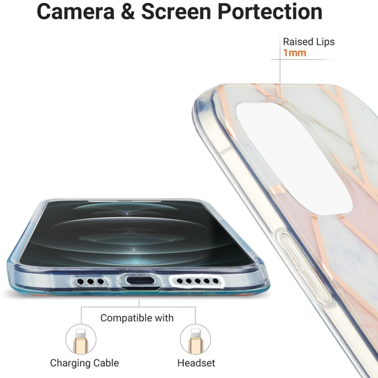 Electroplating Splicing Marble Flower Pattern Dual-side IMD TPU Shockproof Case, For iPhone 13 mini, For iPhone 13, For iPhone 13 Pro, For iPhone 13 Pro Max Electroplating Splicing Marble Flower Pattern Dual-side IMD TPU Shockproof Case, For iPhone 13 mini, For iPhone 13, For iPhone 13 Pro, For iPhone 13 Pro Max