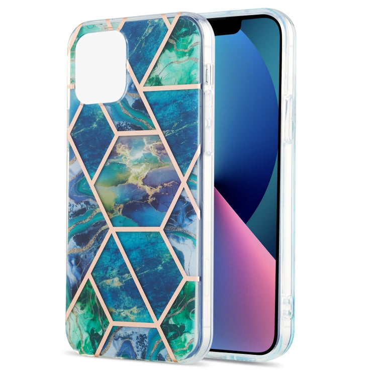 Electroplating Splicing Marble Flower Pattern Dual-side IMD TPU Shockproof Case, For iPhone 13 mini, For iPhone 13, For iPhone 13 Pro, For iPhone 13 Pro Max Electroplating Splicing Marble Flower Pattern Dual-side IMD TPU Shockproof Case, For iPhone 13 mini, For iPhone 13, For iPhone 13 Pro, For iPhone 13 Pro Max