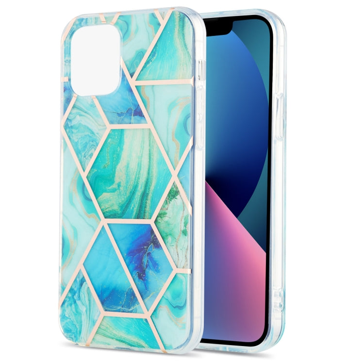 Electroplating Splicing Marble Flower Pattern Dual-side IMD TPU Shockproof Case, For iPhone 13 mini, For iPhone 13, For iPhone 13 Pro, For iPhone 13 Pro Max Electroplating Splicing Marble Flower Pattern Dual-side IMD TPU Shockproof Case, For iPhone 13 mini, For iPhone 13, For iPhone 13 Pro, For iPhone 13 Pro Max