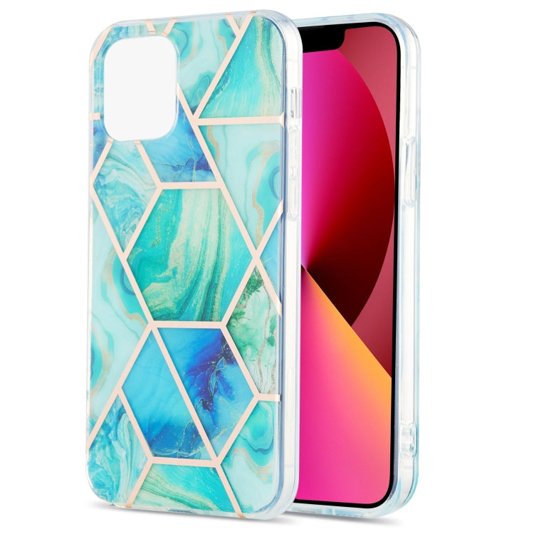 Electroplating Splicing Marble Flower Pattern Dual-side IMD TPU Shockproof Case, For iPhone 13 mini, For iPhone 13, For iPhone 13 Pro, For iPhone 13 Pro Max Electroplating Splicing Marble Flower Pattern Dual-side IMD TPU Shockproof Case, For iPhone 13 mini, For iPhone 13, For iPhone 13 Pro, For iPhone 13 Pro Max